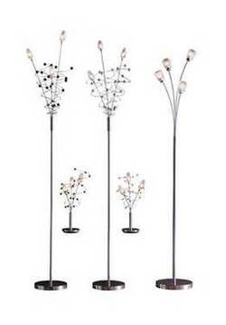 Belize Beaded Floor Lamp - Black